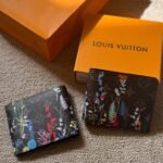Louis Vuitton Multiple Wallet (Monogram Macassar Floral / Dark Brown & Multicolor)
