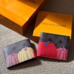 Louis Vuitton x Yayoi Kusama Multiple Wallet (Monogram Eclipse Canvas with Multicolor Pumpkin Print)