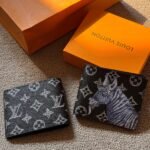 Louis Vuitton Multiple Wallet Monogram Chalk Zebra (Black/White/Blue)