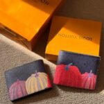 Louis Vuitton x Yayoi Kusama Multiple Wallet Monogram Eclipse Pumpkin (Black/Multicolor)