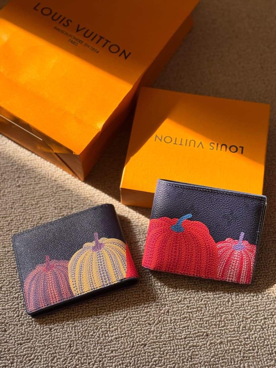 IMG-20260604-WA0199 Louis Vuitton x Yayoi Kusama Multiple Wallet Monogram Eclipse Pumpkin (Black/Multicolor) - Image 1