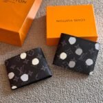 Louis Vuitton x Yayoi Kusama Multiple Wallet Monogram Eclipse Painted Dots (Black/Grey/White)