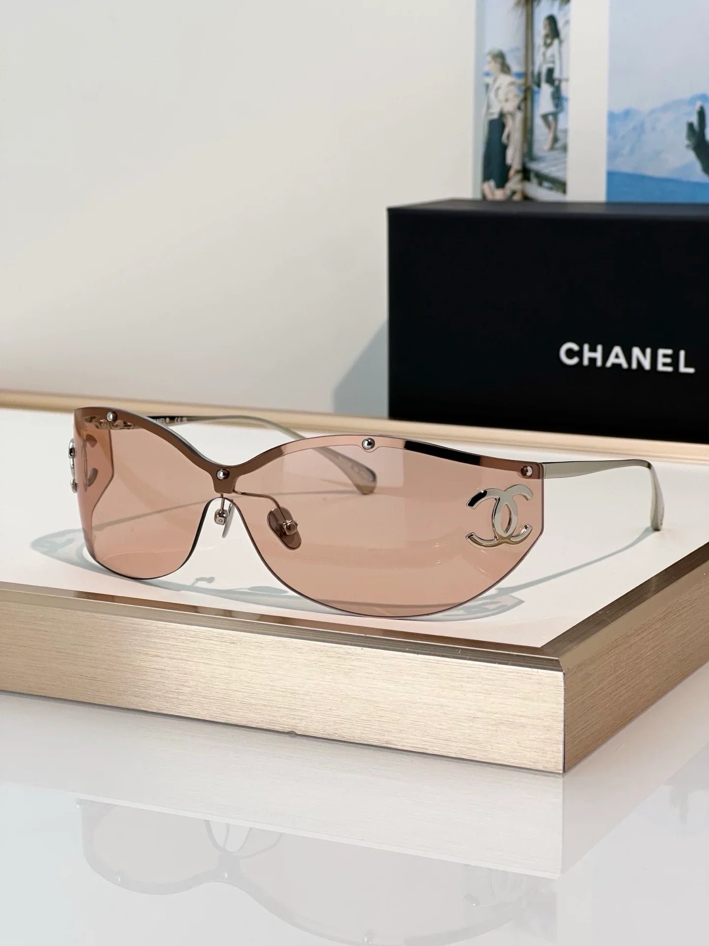Image186_b949f112-1e87-4469-b869-a6e7d22d5459 CHANEL 9582 EXCLUSIVE SHIELD Sunglasses Eyewear 🖤 - Image 1