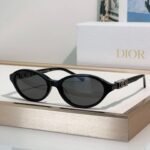 DIOR CD DiorTreasure R1I Black Oval Sunglasses ✨