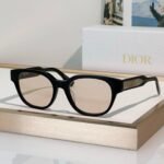 DIOR Christian Dior Label R1F Black and Beige Pantos Sunglasses ✨