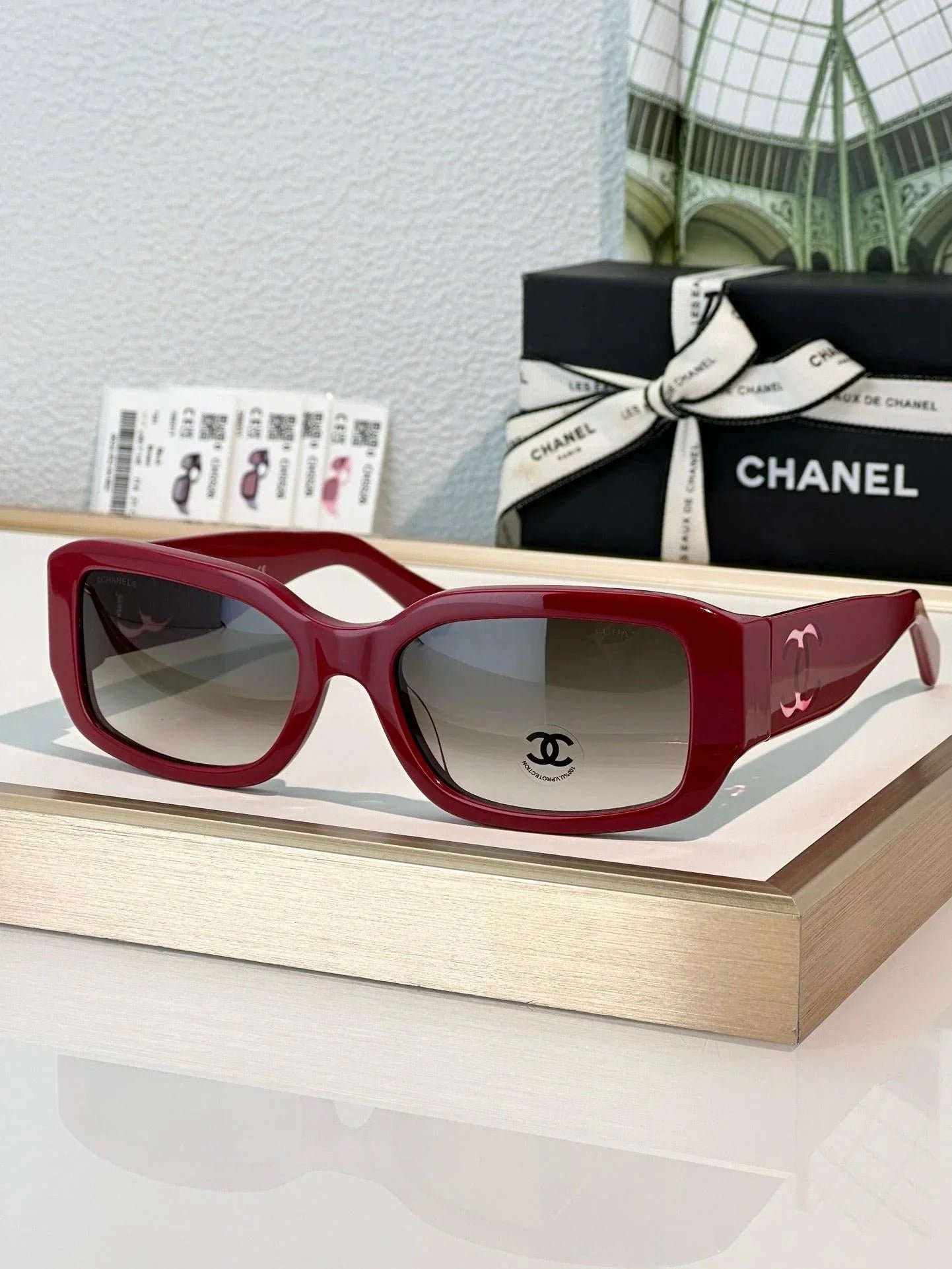 Image54_395c5650-2f24-4de8-b5ef-0bd469664d33 CHANEL 5526 Rectangle SUNGLASSES Acetate Black 🖤 - Image 1