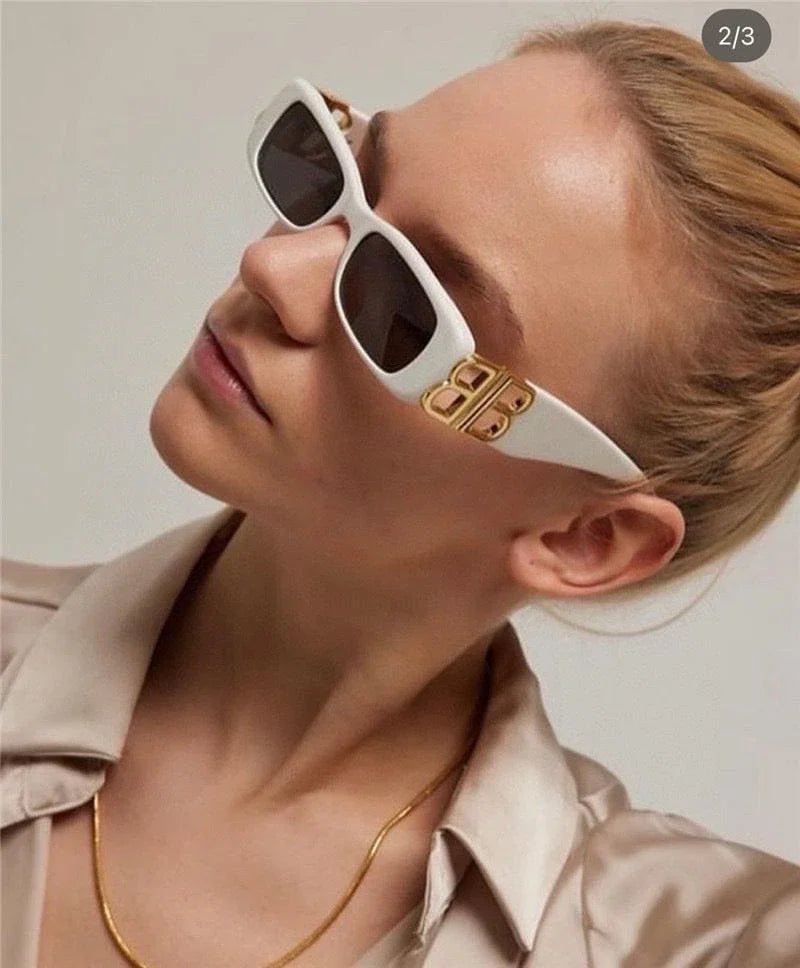 Image69_6e96cd4e-4ae4-405d-a39a-3adab81aedca Balenciaga Eyewear BA 0096S rectangle-frame sunglasses Unisex🖤 - Image 1