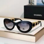 CHANEL 9182 EXCLUSIVE OVAL SUNGLASSES - Chanel Eyewear 🖤