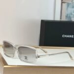 CHANEL 5043 Coco Mark Sunglasses Brown 55mm Square Chanel Eyewear 🖤