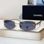 CHANEL 4067 Purple Rimless Women Sunglasses Square Chanel Eyewear 🖤