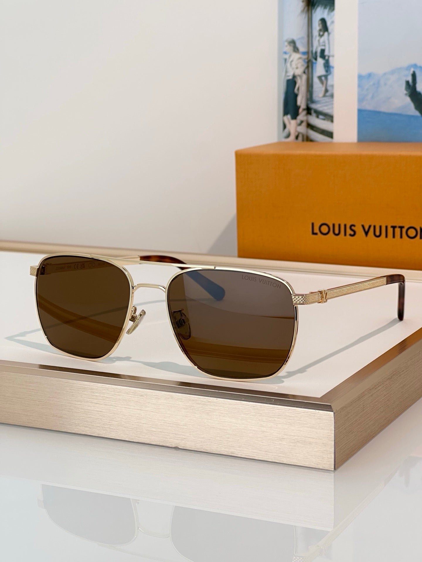 Image_24_92fc9066-a4d9-4da9-8fd5-7e5ad57608e1 Louis Vuitton Z3388U LV Whisper Squared Sunglasses✨ - Image 1