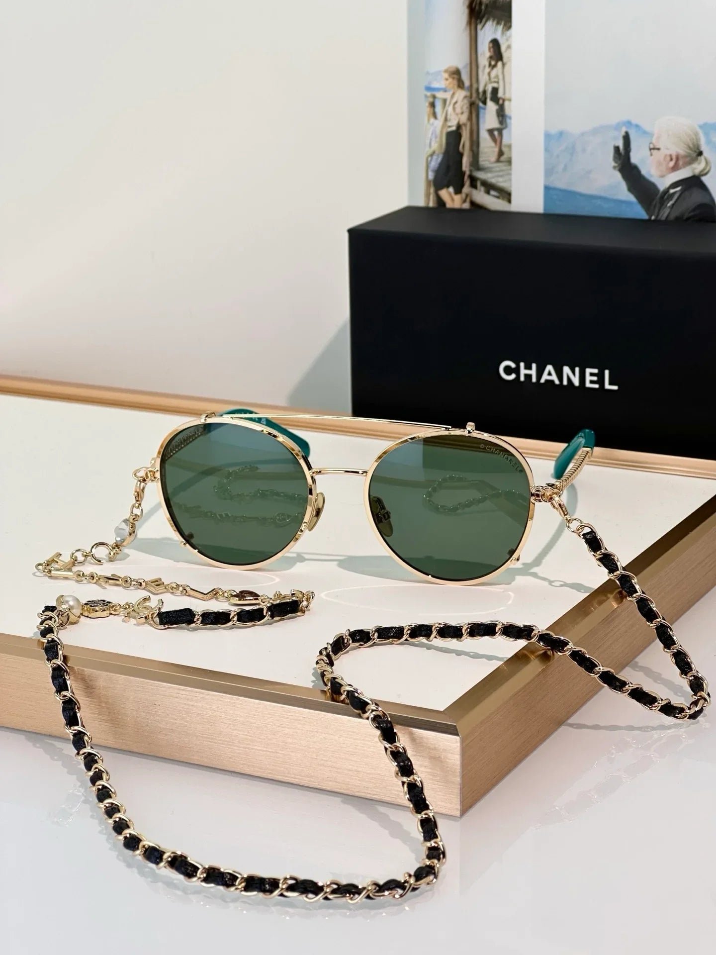 Image_4_d0f373b1-e6d4-4050-9f8c-33bd4baf38d7 CHANEL 4291 NEW Pilot Sunglasses Chanel Eyewear 🖤 - Image 1