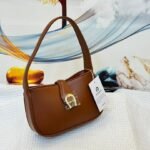 Aigner A185 Shoulder Bag – Brown, 20 cm