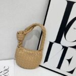 Bottega Veneta 9910-3 Hobo Bag – Camel, 19 cm