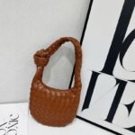 Bottega Veneta 9910-3 Hobo Bag – Cognac Brown, 19 cm