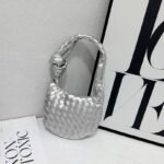 Bottega Veneta 9910-3 Mini Bag – Silver, 19 cm