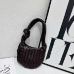 Bottega Veneta 9910-3 Shoulder Bag – Dark Brown, 19 cm