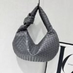 Bottega Veneta 9910 Hobo Bag – Dark Gray, 45 cm