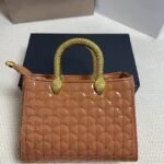 Bvlgari 2088 Top Handle Bag – Tan Brown, 23 cm