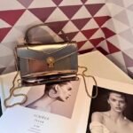 Bvlgari 5029 Top Handle Bag – Metallic Bronze, 20 cm