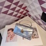 Bvlgari 5029 Top Handle Bag – Silver, 20 cm