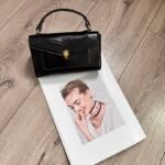 Bvlgari 5061-1 Top Handle Bag – Black, 19 cm