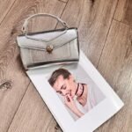 Bvlgari 5061-1 Top Handle Bag – Metallic Silver, 19 cm