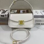 Celine 2433 Shoulder Bag – White, 23 cm