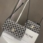 Celine 8188 Shoulder Bag – Black and White, 21 cm