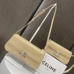 Celine 8188 Shoulder Bag – Light Beige, 21 cm