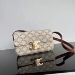 Celine 9918 Crossbody Bag – Beige, 21 cm