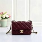 Chanel 1103 Crossbody Bag – Burgundy, 20 cm