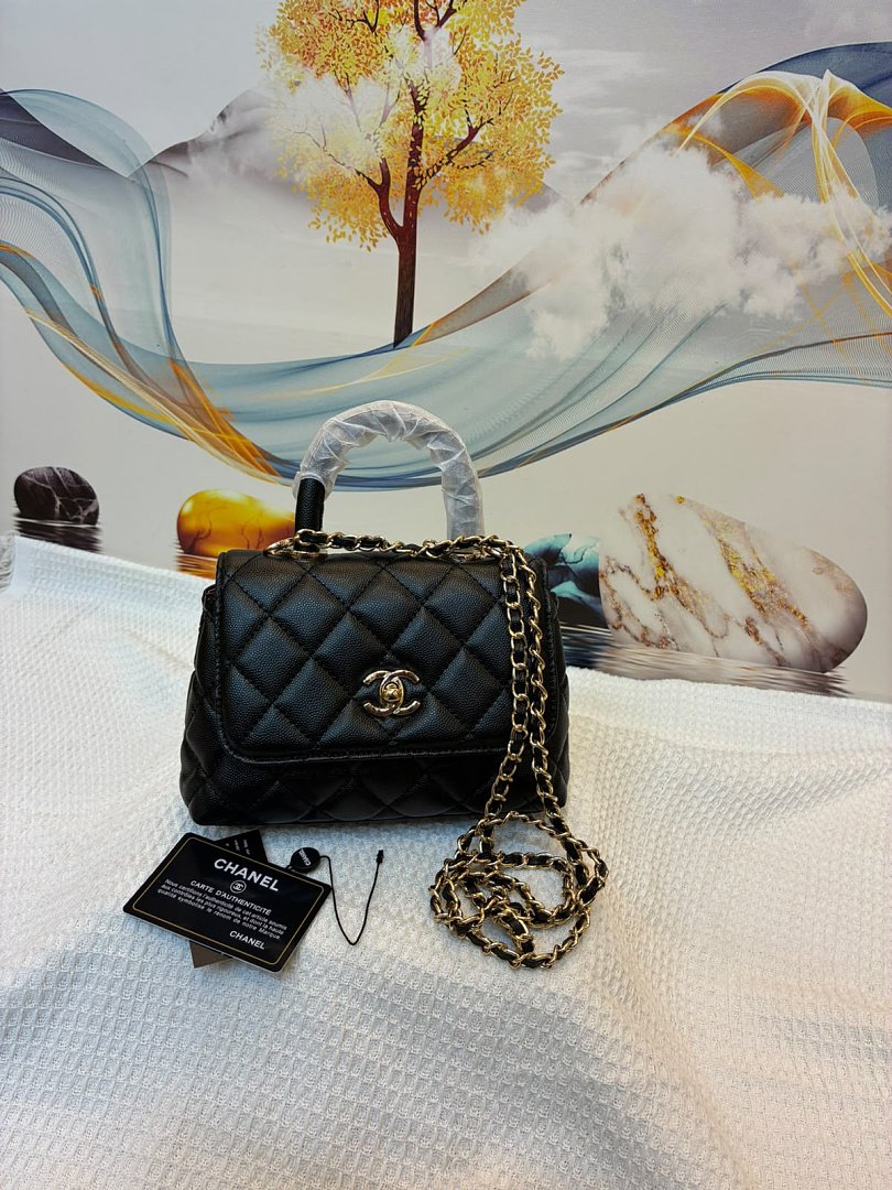 Chanel 33828 Top Handle Bag – Black, 20 cm Chanel 33828 Top Handle Bag – Black, 20 cm