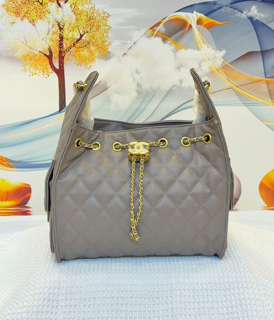 chanel-5032-shoulder-bag-taupe-26-cm-1.jpg Chanel 5032 Shoulder Bag – Taupe, 26 cm - Image 1
