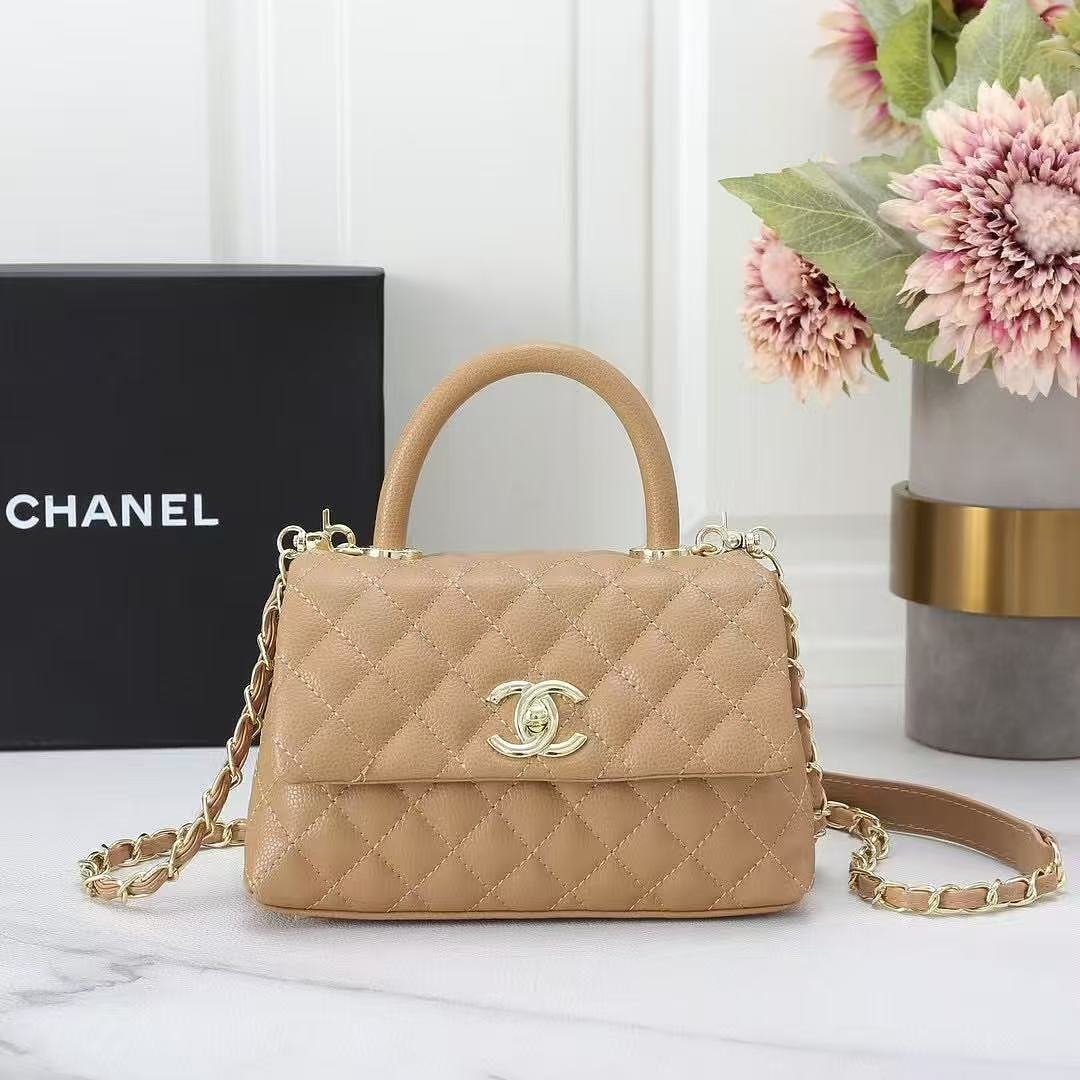 chanel-5516-top-handle-bag-beige-20-cm-1.jpg Chanel 5516 Top Handle Bag – Beige, 20 cm - Image 1