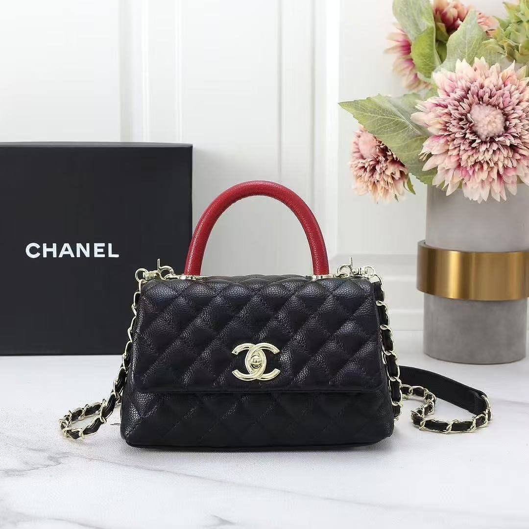chanel-5516-top-handle-bag-black-20-cm-1.jpg Chanel 5516 Top Handle Bag – Black, 20 cm - Image 1