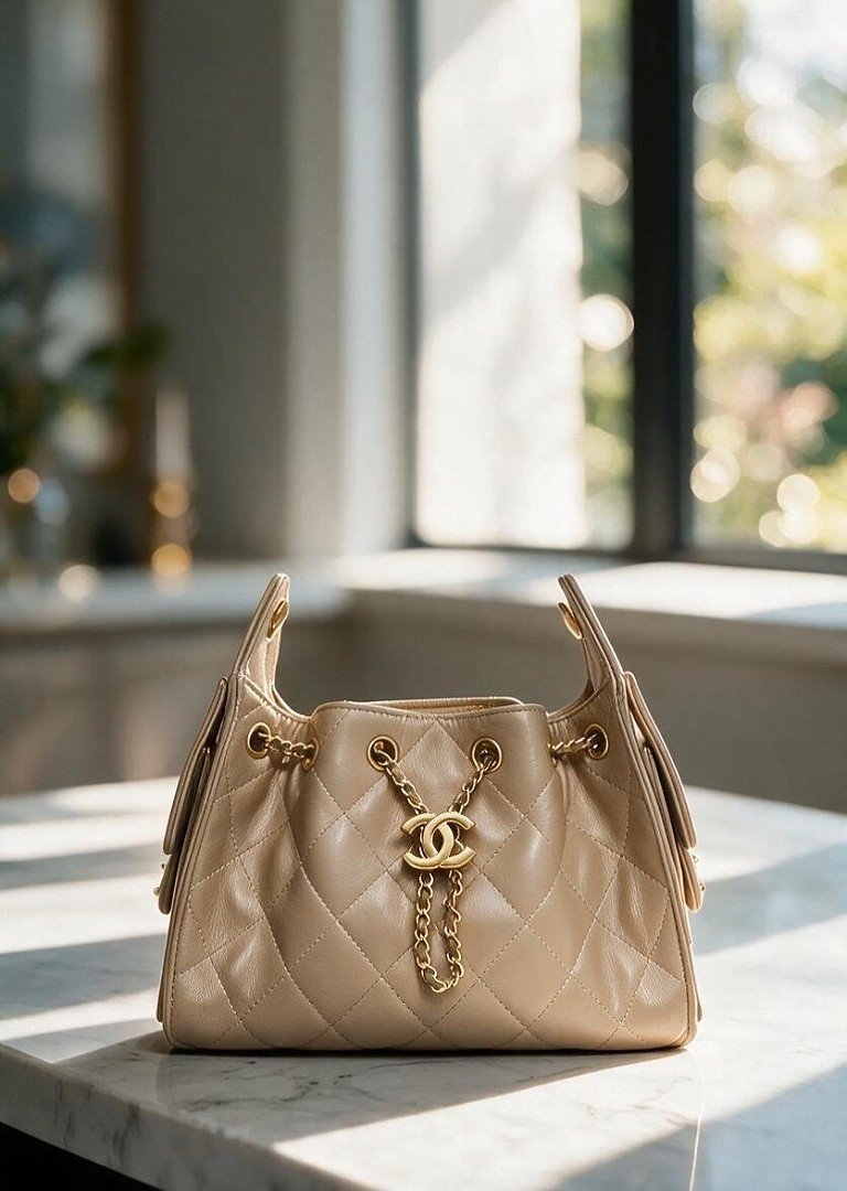 Chanel C2512 Bucket Bag – Beige, 25 cm Chanel C2512 Bucket Bag – Beige, 25 cm