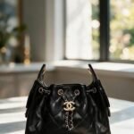 Chanel C2512 Top Handle Bag – Black, 25 cm
