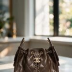 Chanel C2512 Top Handle Bag – Dark Brown, 25 cm
