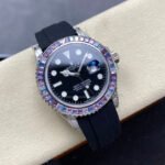 Rolex Yacht-Master 40mm White Gold Case Black Dial Rubber Strap