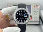 Rolex Yacht-Master 42mm Black Dial Diamond Bezel - Image 2