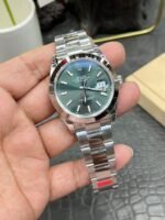 Rolex Datejust 41mm Silver Green - Image 3