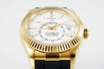 Rolex Sky-Dweller 42mm Gold Case White Dial Rubber Strap - Image 2