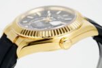 Rolex Sky-Dweller 42mm Gold Case Black Dial Rubber Strap - Image 2