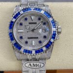 Rolex Submariner Date Blue Full Diamond