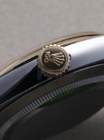 Rolex Oyster Perpetual 41mm Grey Dial Gold Bezel - Image 2