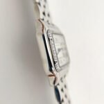 Panthere 22mm Silver Diamond Bezel Double Chain 44cm - Image 3