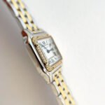 Panthere 22mm Gold Silver Diamond Bezel Double Chain 44cm - Image 3