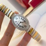 Baignoire 23mm Two-Tone Yellow Gold Double Row Diamond Bezel - Image 3