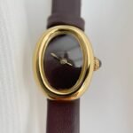 Baignoire Gold Case Burgundy Leather Burgundy Dial - Image 2